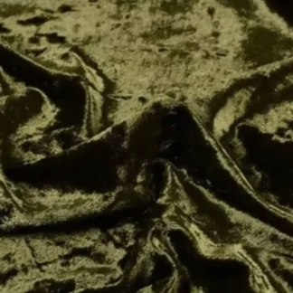 18ft. Moss Green Crushed Velvet Drape