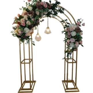 Small Gold 3D Semi-Round Arch