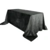 black crushed velvet tablecloth