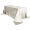 ivory crushed velvet tablecloth