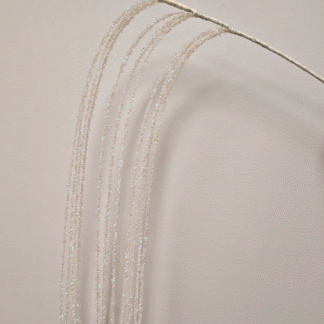 81cm White Sequin Spray