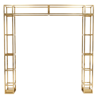 Gold Electroplated Stainless Steel Block Arch