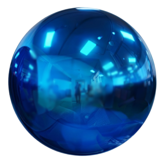 60cm Blue Mirror Ball
