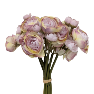 9pc Single Stem Lavender Ranunculus Bunch