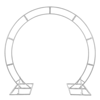 White Round Arch w/ Stabilizer Base