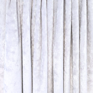 12ft. White Crushed Velvet Drape