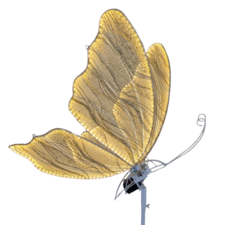 Warm White Animated Fabric Butterfly