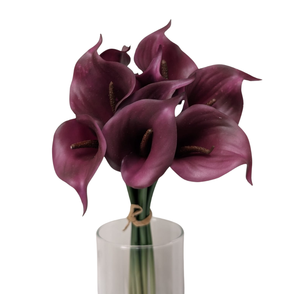 9pc Calla Lily Bunch – Burgundy