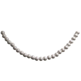 Foam Ball Garland (4cm) - Pearl White