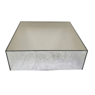 Small Mirrored Acrylic Riser - Silver