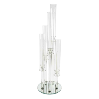 5 Tier Glass and Crystal Candle Stands (2/case)