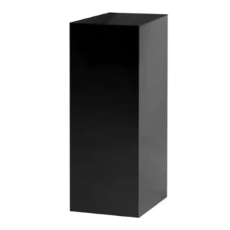Small Square Acrylic Pedestal - Black
