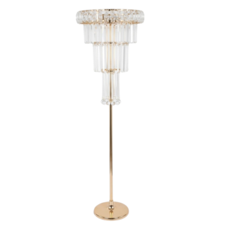 Large 3 Tier Crystal Centerpiece - Gold