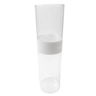 Reversible Banded Glass Cylinder Vase - 36cm (12/case)