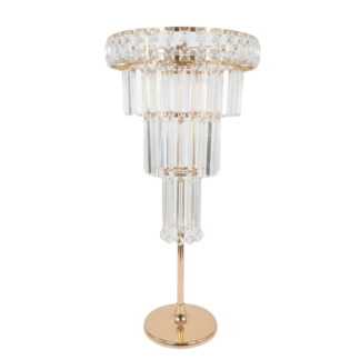 Small 3 Tier Crystal Centerpiece - Gold