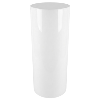 Cylinder Acrylic Pedestal - White