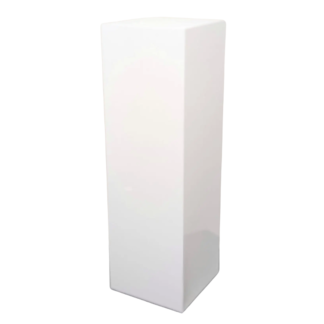 Small Square Acrylic Pedestal - White
