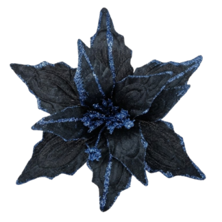 Velvet Poinsettia - Blue