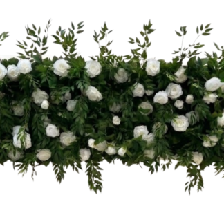 Pocket Garland - White Rose & Greenery
