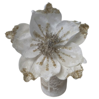 Velvet Magnolia - White